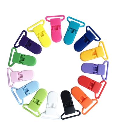 Aestm 10pcs 10 colors baby child plastic clip pacifier clip holder soother mommy infant dummy clips