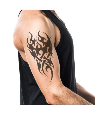 35 Long Lasting Tribal Totem Temporary Tattoos for Men and Women - Dragon, Scorpion, Large Fake Tattoo Stickers - Buy Online on GoSupps.com