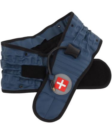 XCELLO Decompression Back Belt - TPU Lumbar Support for Muscle Relaxation & Back Relief (23cm Blue) - Buy Online on GoSupps.com