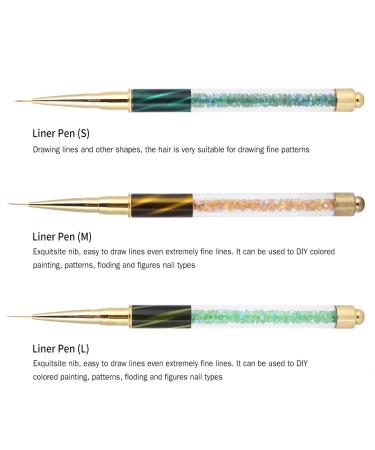 8x Nail Art Brush Set - UV Gel Liner & Gradient Painting Tools | Cat Eye Handle Manicure & Acrylic Brush Kit for Stunning Nail Designs - Buy Online on GoSupps.com