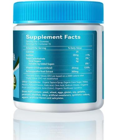 Ashwagandha Gummies Calm Mood & Cognition Immune Support & Increased Energy Reduce Cortisol & Stress for Men & Women Vegan Natural Mixed Berry Flavor (30 Gummies) - Buy Online on GoSupps.com
