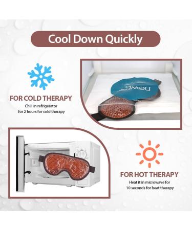 NEWGO Cooling Eye Mask - Reusable Hot Cold Therapy Gel for Puffy Eyes, Migraine, Dark Circles & Sinus Pain - Buy Online on GoSupps.com