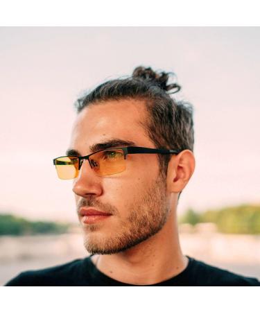 Climate Optics Blue Light Filter Glasses 2024 - High Protection Gaming Glasses for PC Phone & TV - Anti-Tiredness & UV Protection - Orange - Buy Online on GoSupps.com