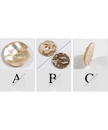1000 Pcs 10mm 2-Hole Natural Shell Buttons - Mother of Pearl Round Buttons for Sewing Crafts - Buy Online on GoSupps.com