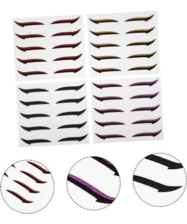 BELLIFFY 20 Pairs Eyeshadow Stickers Glitter Eyeshadow Eyelid Stickers Double Sided Eyelid Eyeliner Paper - Buy Online on GoSupps.com