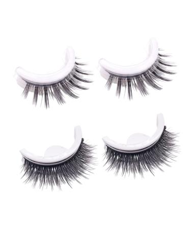 Buy Waterproof Thick False Eyelashes - Reusable Self-Adhesive Bushy Fluffy Eyelashes for a Glamorous Look - Buy Online on GoSupps.com