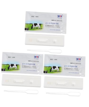 Magiclulu 3 piece of pregnancy tester cow Early priority recognition paper cattle pregnancy detection paper T tool tools animal cattle high -precision strip test strips plastic whitex3stk 1 piece (1 Pack)