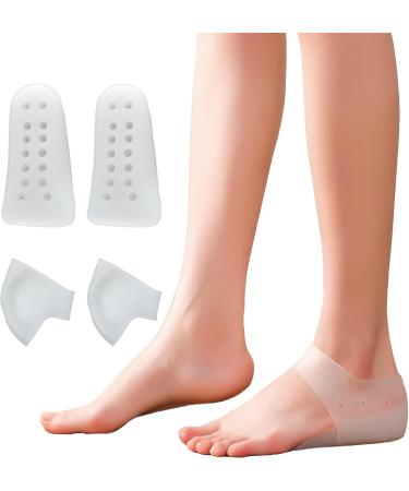 Height Increase Gel Heel Cups - Invisible Shoe Inserts & Arch Support Heel Pads for Comfort - Elevate 1.5CM - Buy Online on GoSupps.com