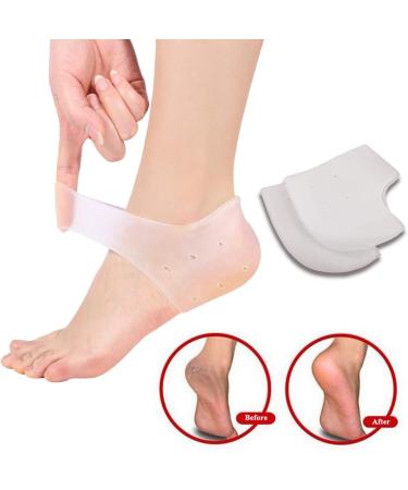 Silicone Moisturizing Gel Socks | Skin Softening Foot Care | Pain Relief for Dry Cracked Skin - 2PCs - Buy Online on GoSupps.com