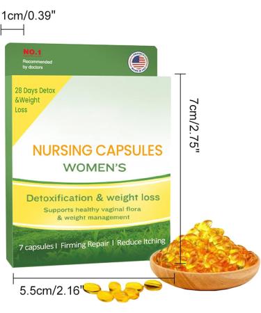 Ultraslim Natural Detox Slimming Capsules 7 Pcs/Box - Anti Itch & Nursing Formula for Women | 5pcs - Buy Online on GoSupps.com