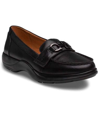 Dr. Comfort Mallory Women's Diabetic Dress Shoes - Easy Off Slip-On Leather Shoes with Micro-Suede Lining, Black, Size 4.5 - Buy Online on GoSupps.com