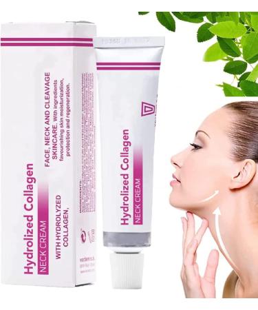 NECKPON Hydrolized Collagen Neck Cream Hydrolized Collagen Neck Cream Neck Firming Cream Hydrolyzed Collagen for Delay Skin Ageing Smooth & Youthful Skin 1pcs