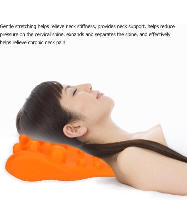 Neck Traction Cushion - Soft Foam Device for Gentle Stretching & Neck Pain Relief with Massage Points - Buy Online on GoSupps.com