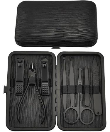 ZSLBMD Stainless Steel Nail Clippers Set Nail Clippers Nail Clippers 8 Pieces Set Grooming Hygiene Care Tools 12.3*1.8*8cm Svart - Buy Online on GoSupps.com