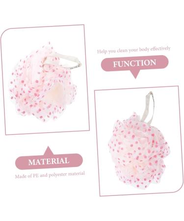 2pcs Exfoliating Bath Ball & Shower Pouf - Mesh Scrubber Sponge for Body Cleaning | Ideal for Girls - Bath Loofah Set - Buy Online on GoSupps.com