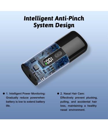 Paociuro Electric Nose Hair Trimmer Mens Nose Clipper for Both Men and Women with LCD Display Dual Edge Blade USB Rechargeable Trimmer Nose Clippers - Buy Online on GoSupps.com