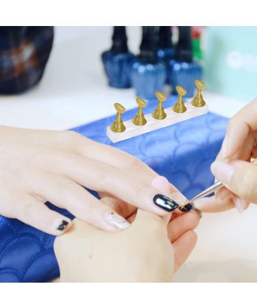 2 Sets Magnetic Nail Practice Holder & Acrylic Tip Display Stand | DIY Nail Art Accessories - Buy Online on GoSupps.com