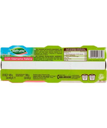 VALFRUTTA STEAMED EDAMAME SOYA 3 X 140 GR - Buy Online on GoSupps.com