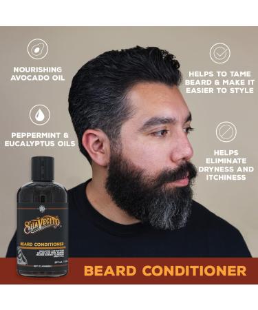 Suavecito Beard Wash Kit for Men | Avocado & Shea Butter Cleansing | Nourishing Wash Conditioner Comb Travel Bag - Buy Online on GoSupps.com