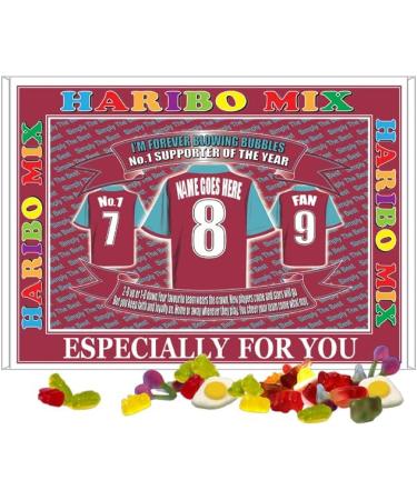 West H Utd Football Shirt Personalised Gift Boxed Sweets - Buy Online on GoSupps.com