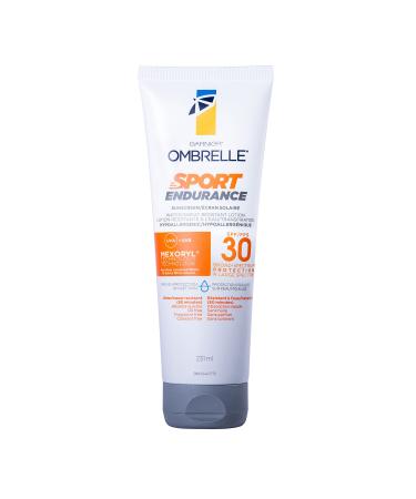 Garnier Ombrelle Sport Sunscreen Lotion SPF 30 Sweat and Water Resistant Fast Drying Hypoallergenic Oil and Fragrance Free 231mL