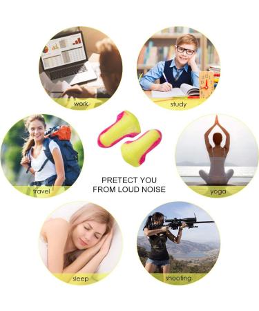 Halovie Earplugs for Sleep - 50 Pairs of Foam Hearing Protection with SNR 35dB | Soft Noise Suppression Earplugs - Buy Online on GoSupps.com