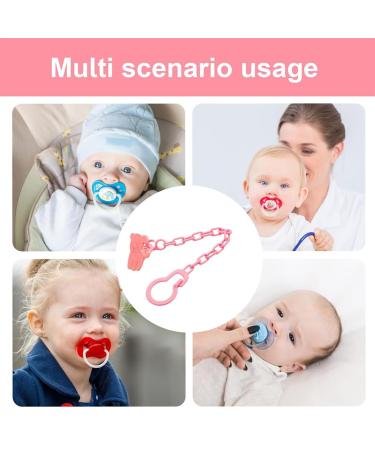 4 Set Pacifier Chains for Babies - Soft Pacifier Clips with Adapters for Toys | Perfect Baby Shower Gift - Buy Online on GoSupps.com