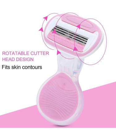 Vomeko Epilator for Women Female Manual Body Hair Trimmer Portable Facial Leg Hair Removal Tool Epilator Bikini Trimmers Pink - Buy Online on GoSupps.com