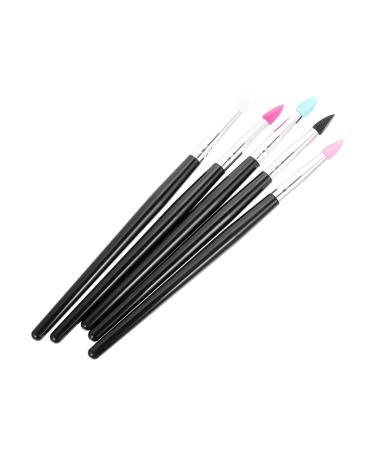 DRESSOOS 15 Pcs Silicone Eyeshadow Brush Lipstick Applicator Creme Eyeshadow Stick Makeup Plastic Handle