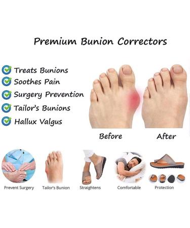 Buy Big Toe Bone Corrector Sandals for Women | Comfortable Bunion Relief with Soft Footbed | Hallux Valgus Pain Relief - Dark Blue Size 6 - Buy Online on GoSupps.com