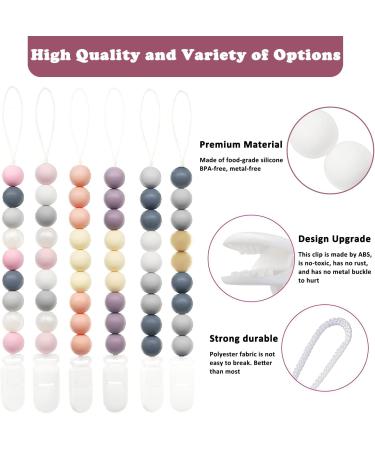 Flow fire Silicone Dummy Clip for Girl and Boys 2Pcs Baby Dummy Clips Fit All Soothers and Dummies Purple 2PCS - Buy Online on GoSupps.com