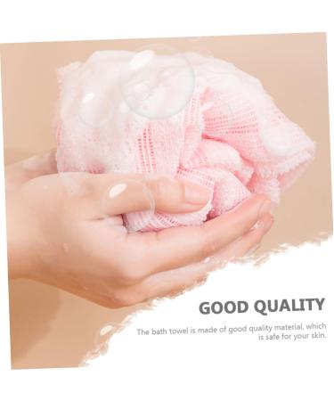 POPETPOP 6 Pcs Bath Towel Set - Double Sided Shower Scrubber Bath Sponges & Loofah Mitt for Ultimate Body Cleaning - Ideal for Smooth Skin & Relaxing Baths - Buy Online on GoSupps.com