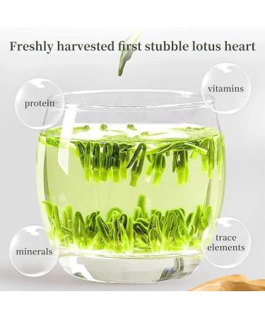 Lotus Seed Core Tea for Men Liver and Kidney Care Tea Men's Conditioning Tea Liver Care Tea Health Tea Men's Essentials Pure Chinese Herbal Tea Dried Lotus Plumule Lotus Embryo Tea (60g 1PC) - Buy Online on GoSupps.com