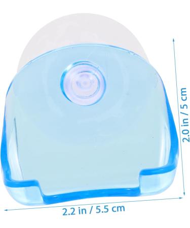 Frcolor 2-Pack Razor Holder - Suction Shower Hooks for Towel & Razor Storage | Bathroom Accessories Blue 5.5x5cm - Buy Online on GoSupps.com