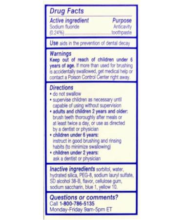 Aim Multi-Benefit Ultra Mint Cavity Protection Gel- 5.5 Oz (Pack of 5) - Buy Online on GoSupps.com