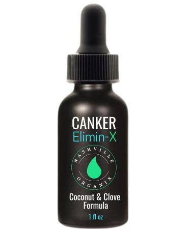Dr. A's Canker Elimin-X Natural Canker Sore & Mouth Ulcer Treatment | Organic Coconut Oil Aloe Vera & Essential Oils of Clove Lemon & Tea Tree | Immediate Pain Relief & Complete Lasting Repair