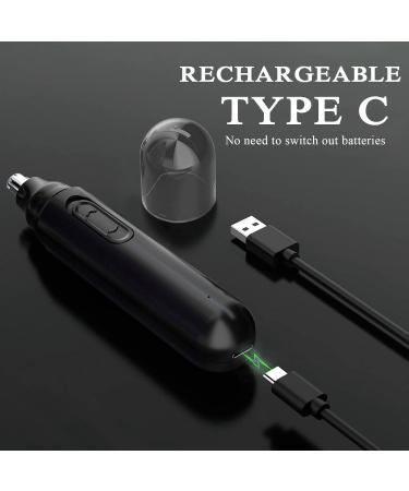 DiktoYou Rechargeable 2-in-1 Ear and Nose Hair Trimmer - Painless Grooming Tool for Men and Women - USB Electric, IPX7 Waterproof - Grey - Buy Online on GoSupps.com