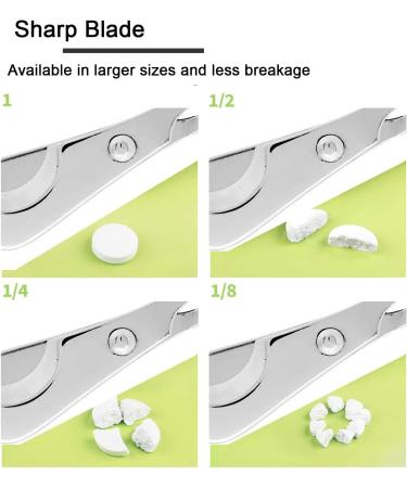 Portable Cigar Scissors Pill Cutter Practical Medicine Splitter Divider Stainless Steel Guillotine Double Edge Straight Cut Scissors with Ergonomic Handle for Home and Hospital Use. - Buy Online on GoSupps.com