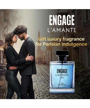 Engage Moments Luxury Perfume Gift Box for Men 100ml L'amante Aqua EDT Fragrance Scent Ideal Birthday Gift - Buy Online on GoSupps.com