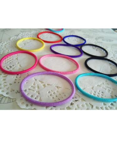 Frcolor Elastic Hair Ties - No Metal No Damage Ponytail Holders 50 Pack (Mixed Colors) for Effortless Styling | Hair Accessories for All Hair Types - Buy Online on GoSupps.com