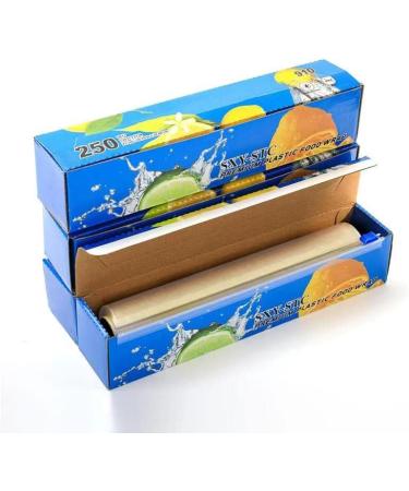 Plastic Food Wrap with Slide Cutter 12 Inch x 250 Foot Pack of 4 - Value Pack ($3.2/Count) - Buy Online on GoSupps.com