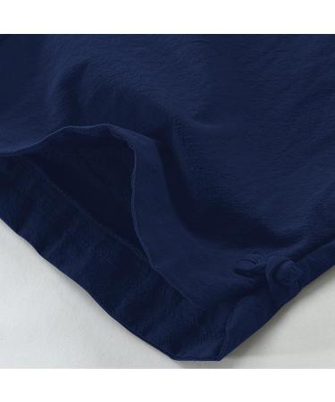 Buy Cewifo Men's Linen Workout Shorts - Casual Cotton Cut Short Pants in Marine Black & White | Summer Styles up to 5XL - Buy Online on GoSupps.com