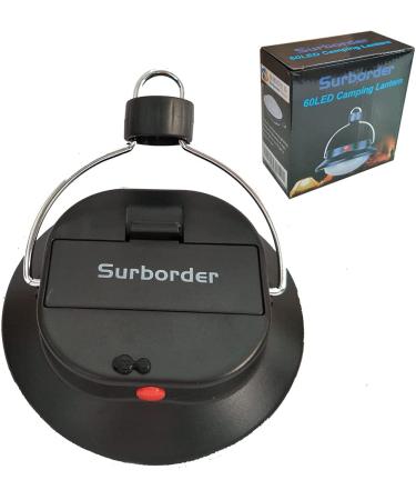 Surborder LED Camping Lantern - Portable Night Light with 3 Modes for Outdoor Hiking, Hurricane Power Outages & Emergencies - Black - Buy Online on GoSupps.com