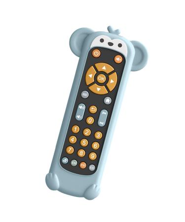 Generic remote phone pretend playset music TV remote control pedagogically realistic toddler TV remote control toy for 1 2 year old white monkey case