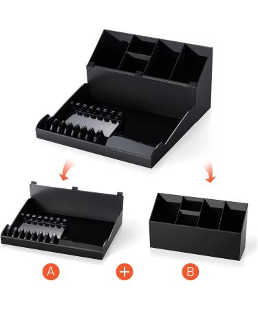 Noverlife Versatile Salon Hair Styling Tools Organizer - Detachable Storage Holder for Hairdressing Tools & Scissors - Wall Mount or Countertop Freestanding - Ideal for Barber Shops and Hair Salons - Black - Buy Online on GoSupps.com