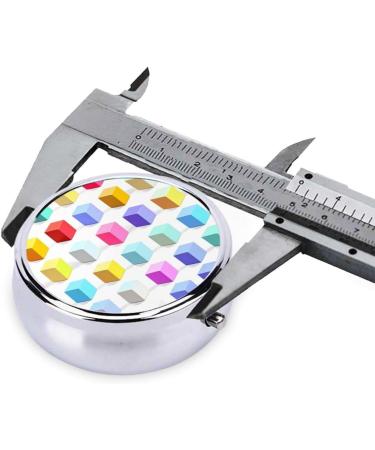 Colorful 3 Compartment Round Pill Box - Portable Travel Organizer | Black Pill Container for International Shipping - Buy Online on GoSupps.com