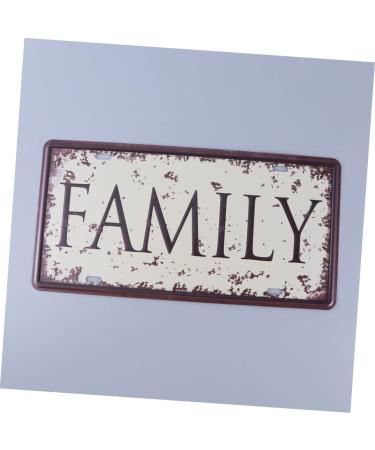 ABOOFAN Vintage Decor Retro Decor Vintage Sign Wall Decor License Plate Decorative Paintings Metal - Buy Online on GoSupps.com