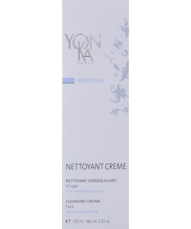  Yonka Yon-Ka Cleansing Cream 100ml - Gentle Makeup Remover - Removes Impurities and Makeup with Soothing Peppermint and Vegetable Glycerin - Suitable for Sensitive Acne-Prone Skin - Paraben-Free - Buy Online on GoSupps.com