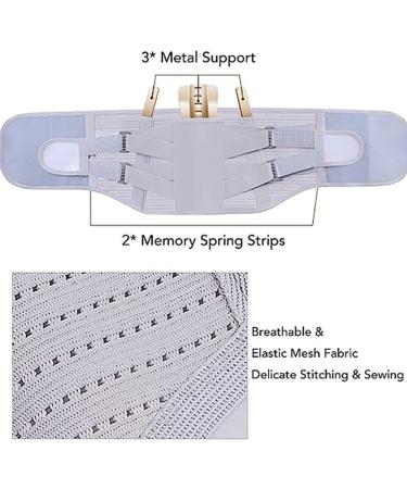 Adjustable Back Bandage for Pain Relief - Lordosis Belt for Sciatica & Lower Back Support - Breathable Waist Support for Men & Women (Size M) - Buy Online on GoSupps.com