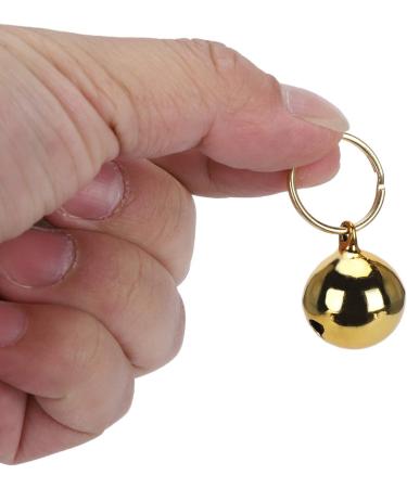 Crisp Sound Round Charm Extra Pair of Cat & Dog Brass Portable Bells Collar Charm Bells for Save Birds & Wildlife(Gold) - Buy Online on GoSupps.com